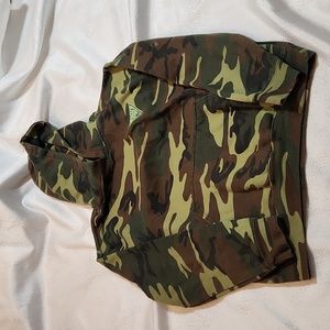 CODE V military sweater with hoodie  size large 14/16